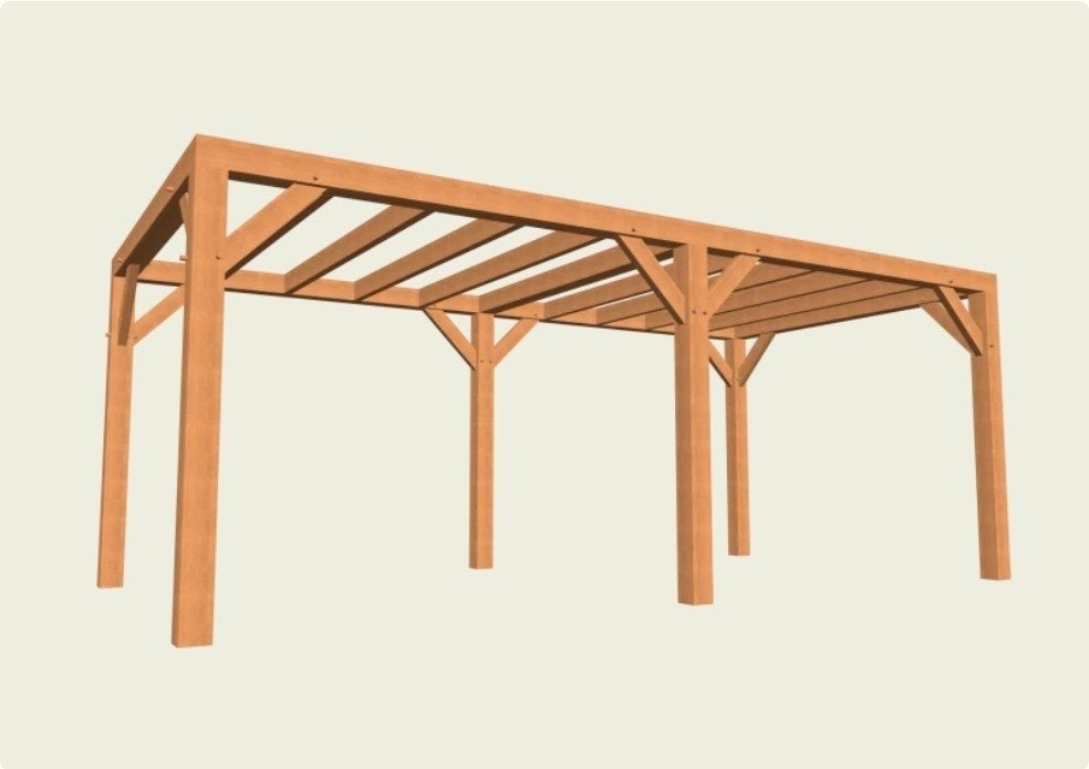 douglas balken voor overkapping 3x6 meter €639 incl btw, Tuin en Terras, Palen, Balken en Planken, Ophalen of Verzenden, Nieuw