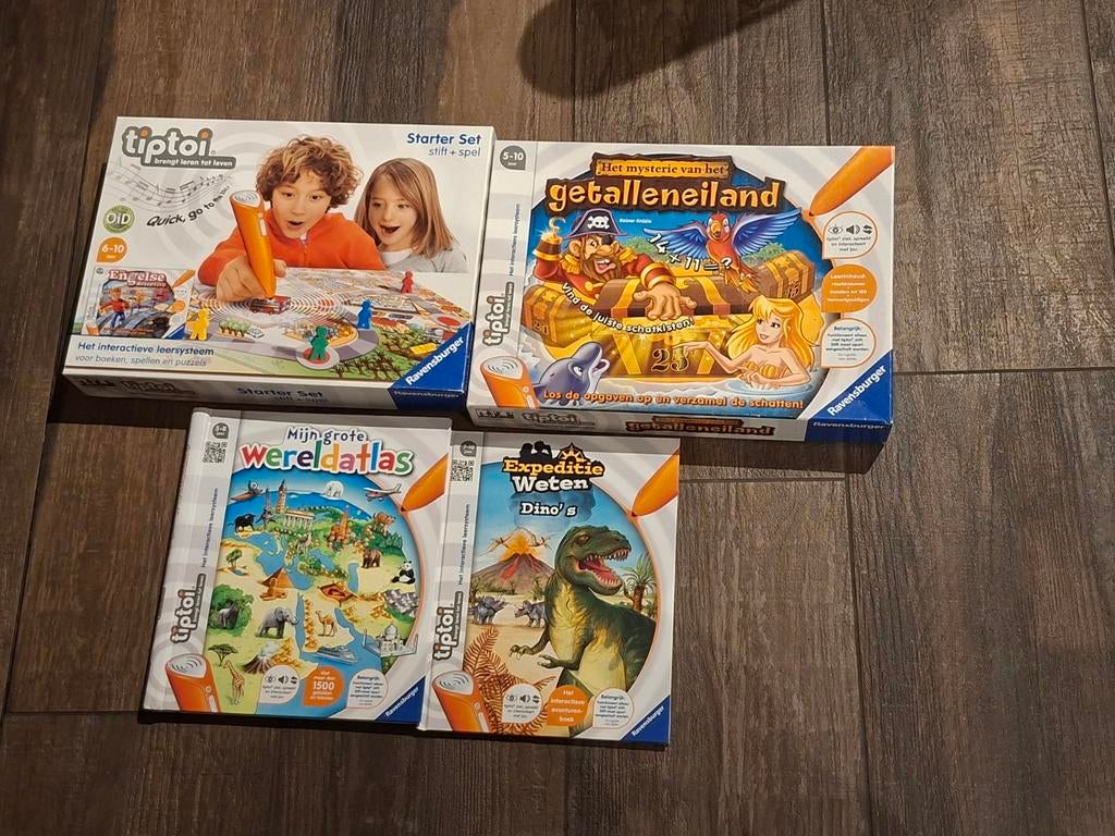 Vier Tiptoi spellen, Kinderen en Baby's, Ophalen of Verzenden