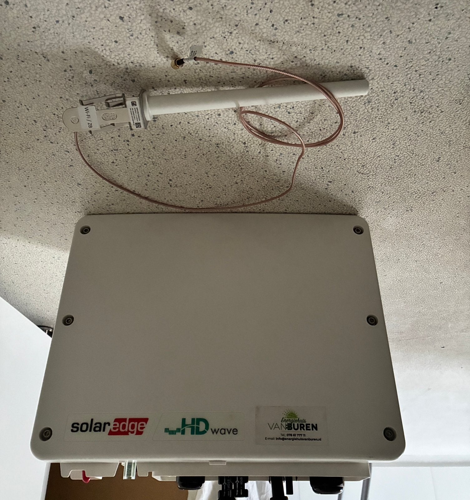 SolarEdge SE 5000 HD Wave omvormer 1 fase met wi-fi antenne, Ophalen of Verzenden, Gebruikt