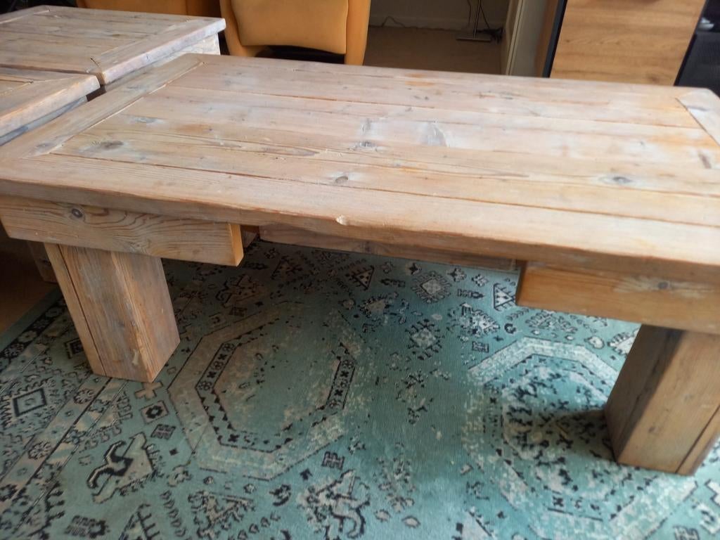 Salontafel en 2 bijbehorende hoektafels, een koopje!, Ophalen, 100 tot 150 cm, 50 tot 100 cm, Minder dan 50 cm
