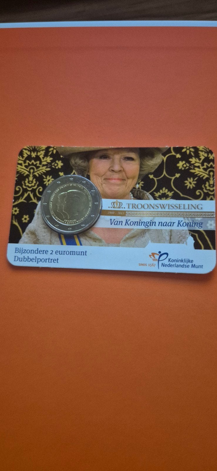 2 Euro Troonswisseling Dubbelportret 2013, Ophalen of Verzenden, Overige landen, 2 euro, Losse munt