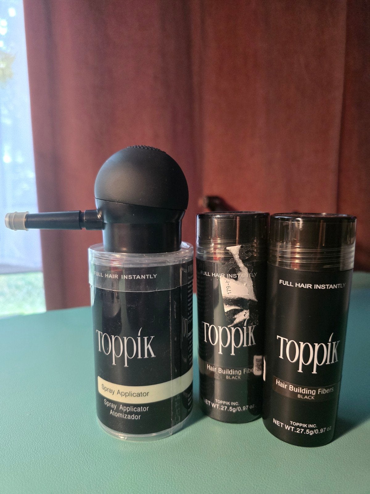 Toppik Haarvezels Zwartx 2 met Spray Applicator, Ophalen, Nieuw, Overige typen