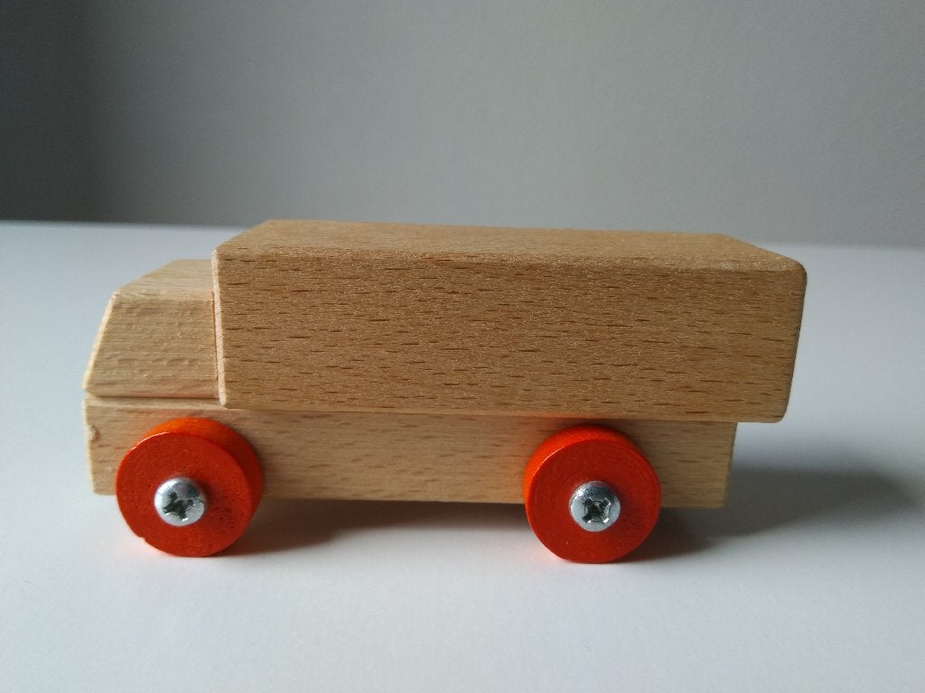 Goochem Design Amsterdam houten vrachtwagen, Kinderen en Baby's, Ophalen of Verzenden, Zo goed als nieuw, Overige typen