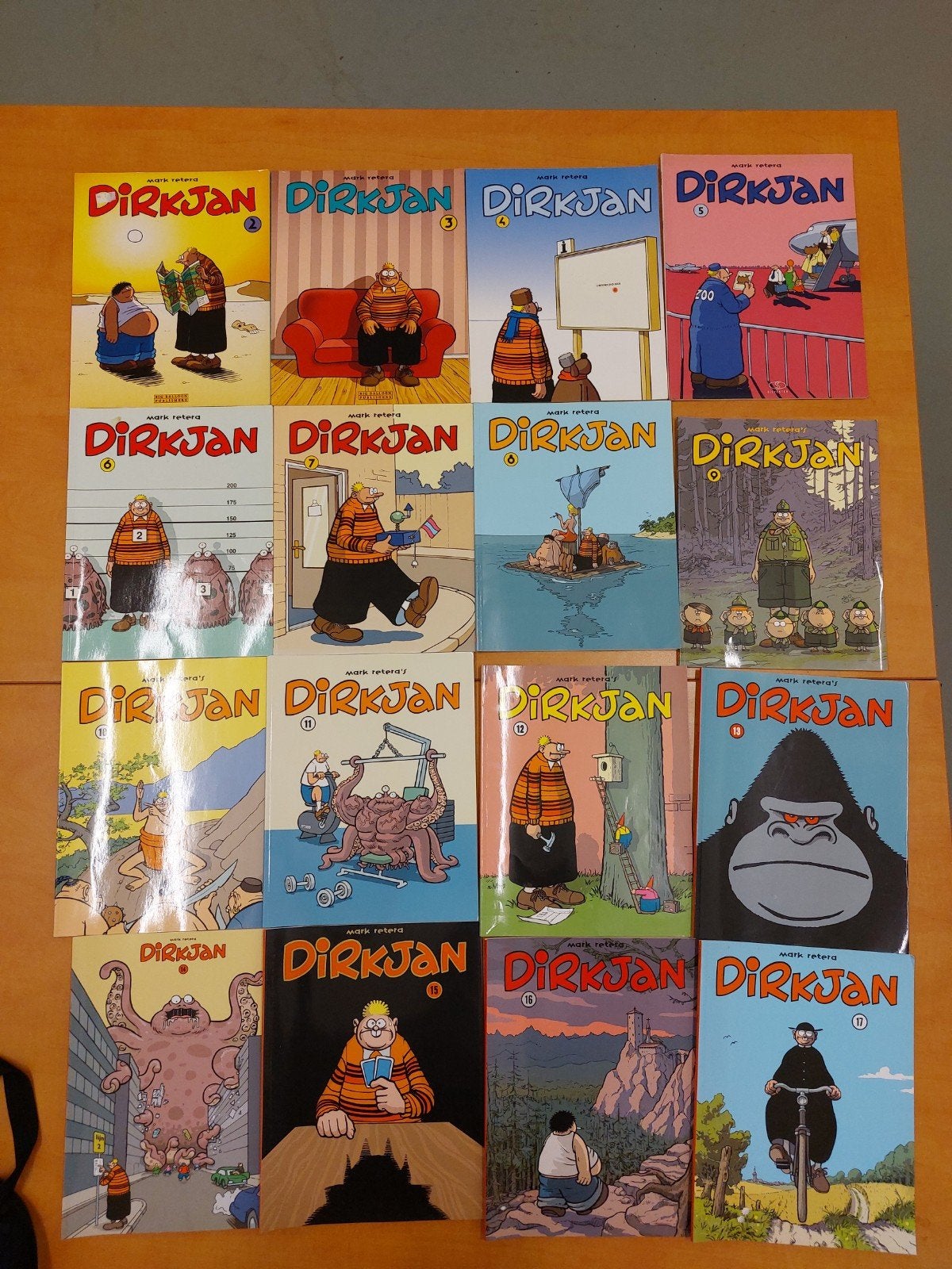DirkJan stripboeken collectie - 2 t/m 17, Boeken, Meerdere stripboeken, Verzenden, Gelezen, Mark Retera