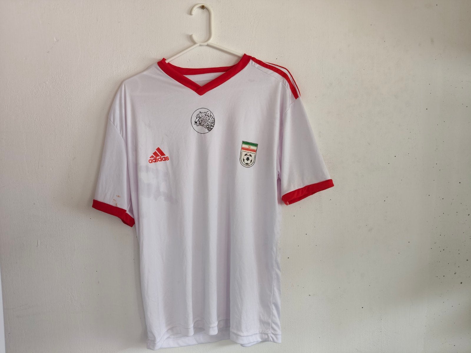 Iran voetbal shirt, geen origineel.  Iraans voetbal shirt, Maat M, Ophalen of Verzenden, Gebruikt, Shirt