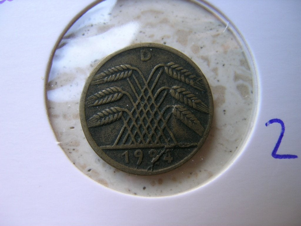 5 Reichspfennig 1924 D Duitsland, Ophalen of Verzenden, Duitsland, Losse munt