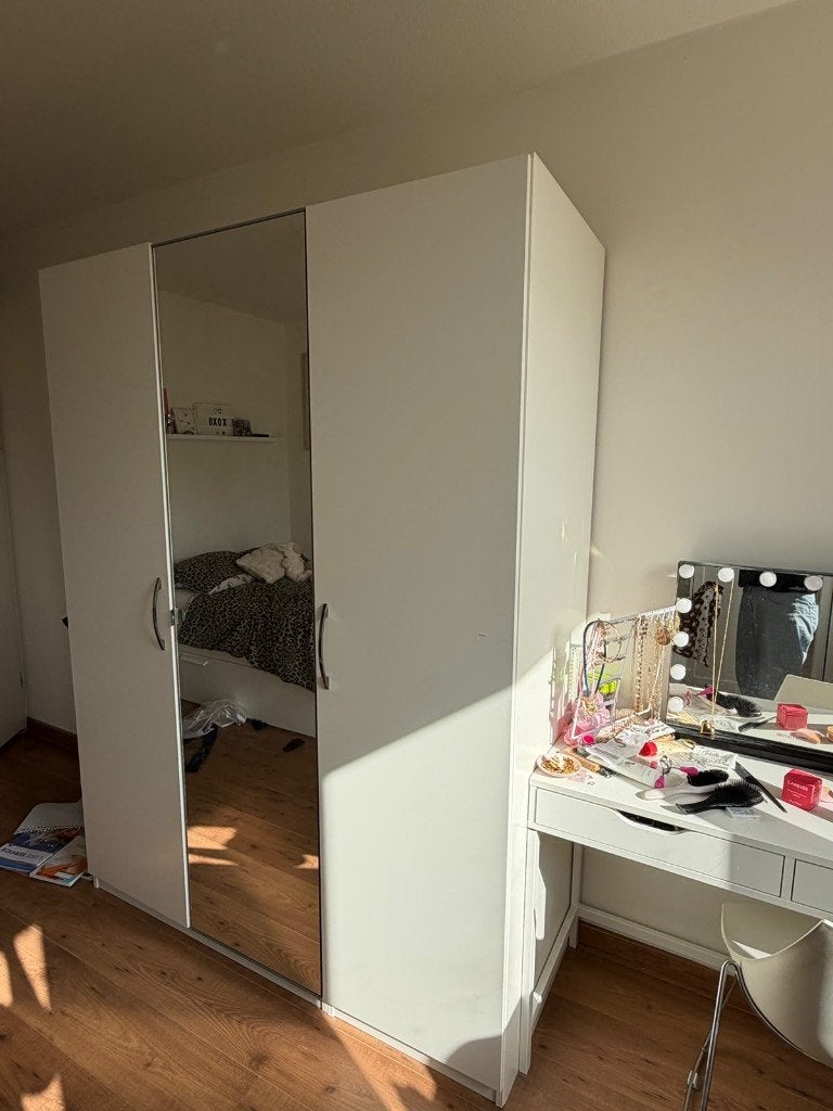 IKEA Pax kast 150x201x56cm met 1 spiegeldeur, Huis en Inrichting, Ophalen, Met deur(en), Gebruikt, 200 cm of meer