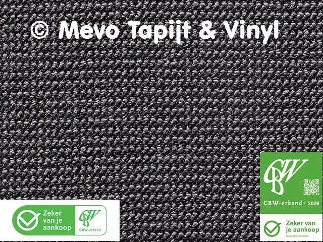Bouclé Tapijt, Nuance V 98 Blacknight , lengte 2.05 x 4 mtr, Ophalen, MeVo tapijt en vinyl, Nieuw, Grijs