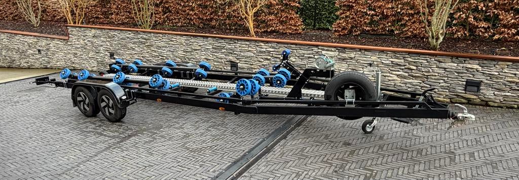 Vlemmix Flexrol 780 Boottrailer - Dubbelas, Geremd, Ophalen, 1500 tot 3000 kg, 6 tot 9 meter, Overige typen