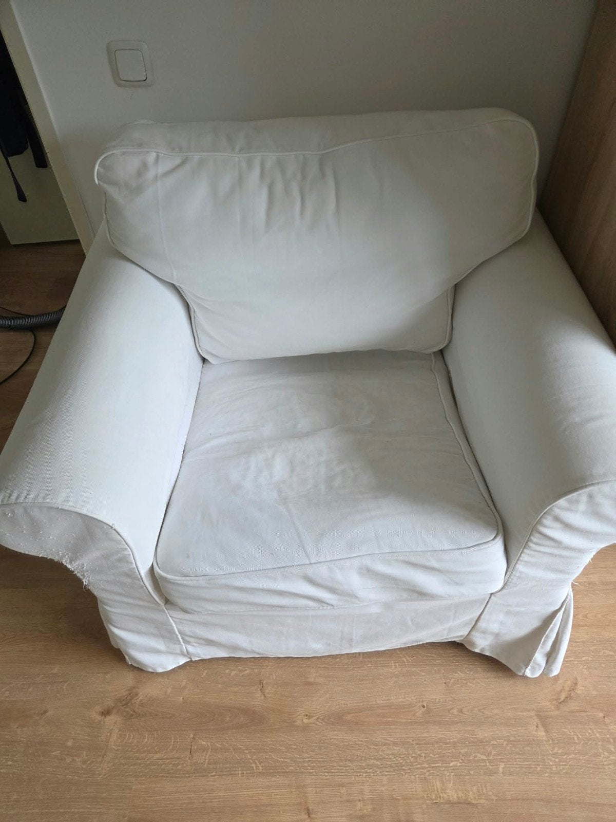 IKEA Fauteuil met beschermhoes (hoes aan vervanging toe), Ophalen, Gebruikt, Stof