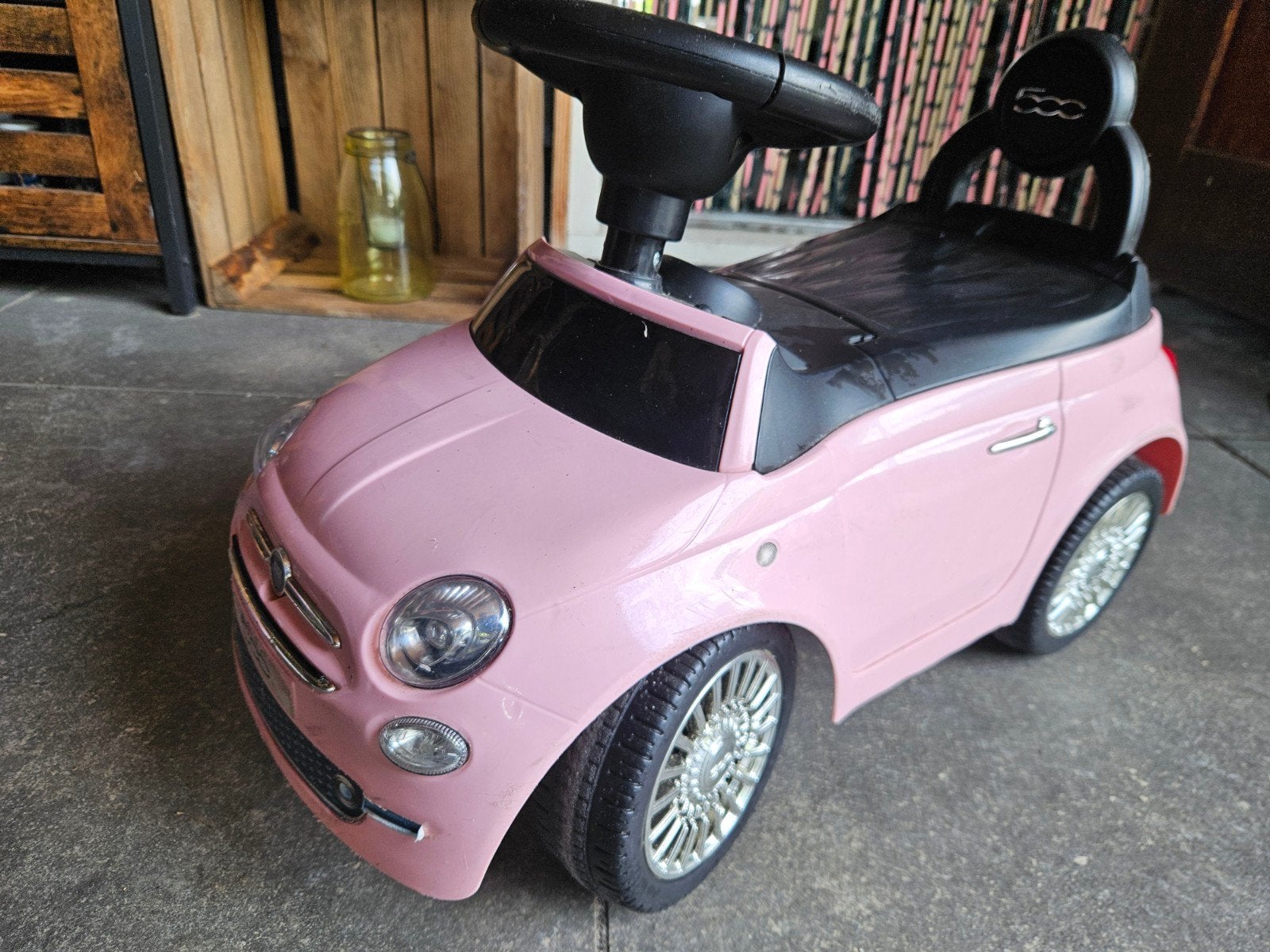 Roze Fiat 500 Loopauto voor Kinderen, Ophalen, Gebruikt