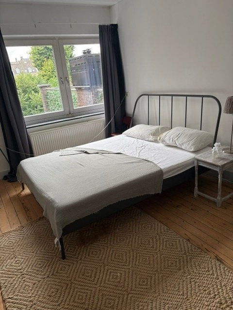 Tweepersoonsbed,  zwart metaal, Ophalen, Zwart, Vintage, Tweepersoons