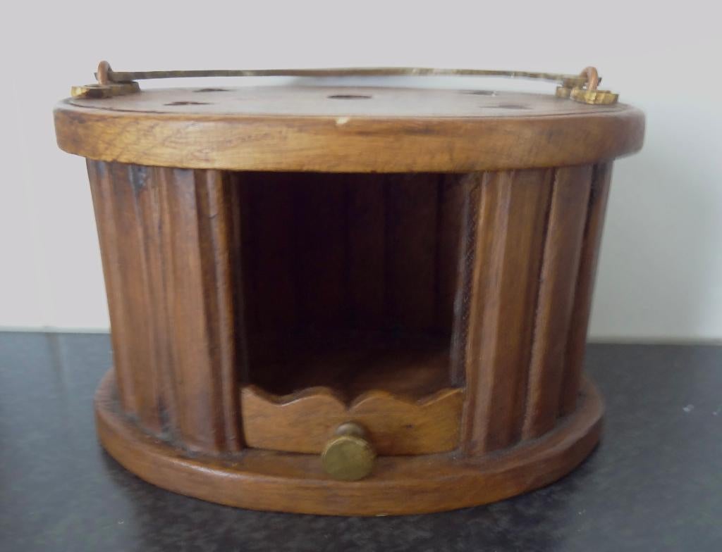 Antiek houten stoof met hengsel, Ophalen of Verzenden