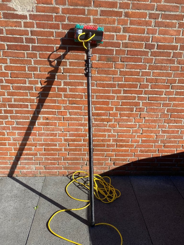 Telescoopsteel / glazenwassen, Ophalen