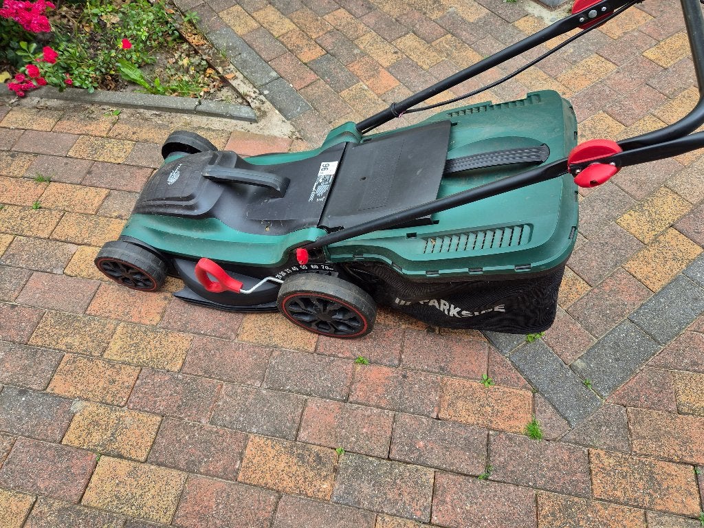 Elektrische grasmaaier, Tuin en Terras, Ophalen, Cirkelmaaier, Gebruikt, Elektrische grasmaaier