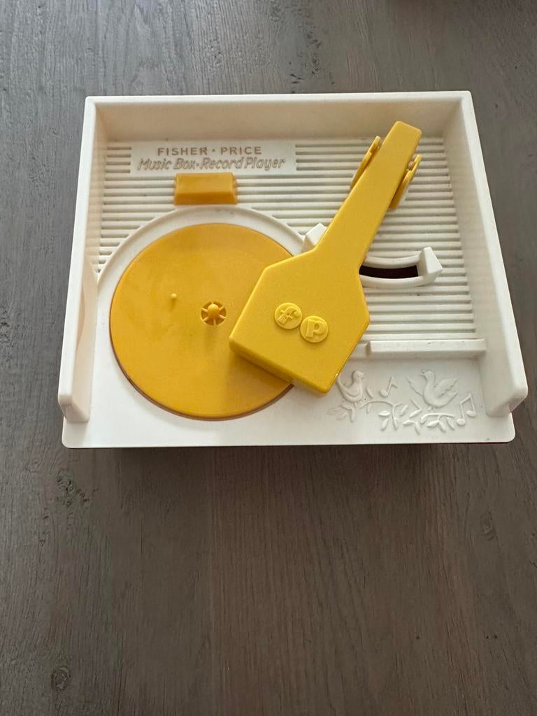 Music box record player, Kinderen en Baby's, Speelgoed | Fisher-Price, Ophalen, Zo goed als nieuw, Speelset, Met geluid