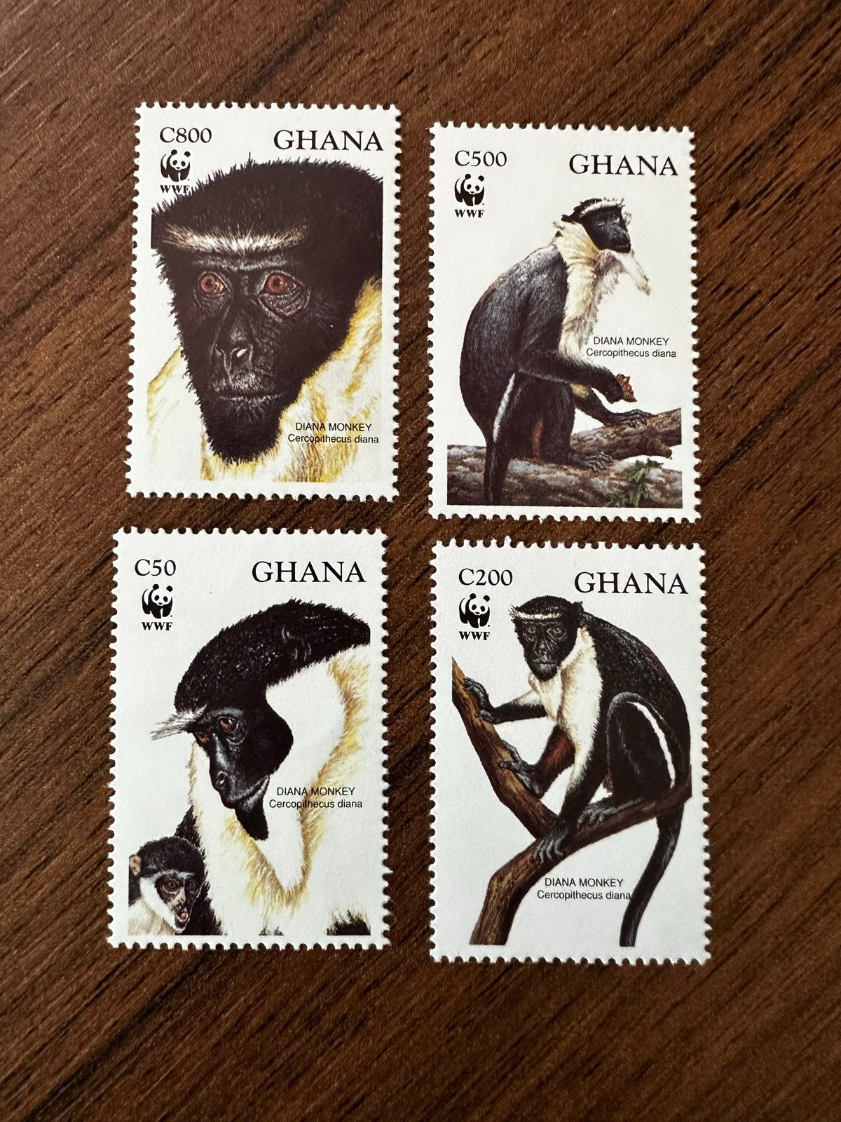 Ghana 1994 WWF Apen dieren postfris Set, Ophalen of Verzenden, Overige landen, Postfris