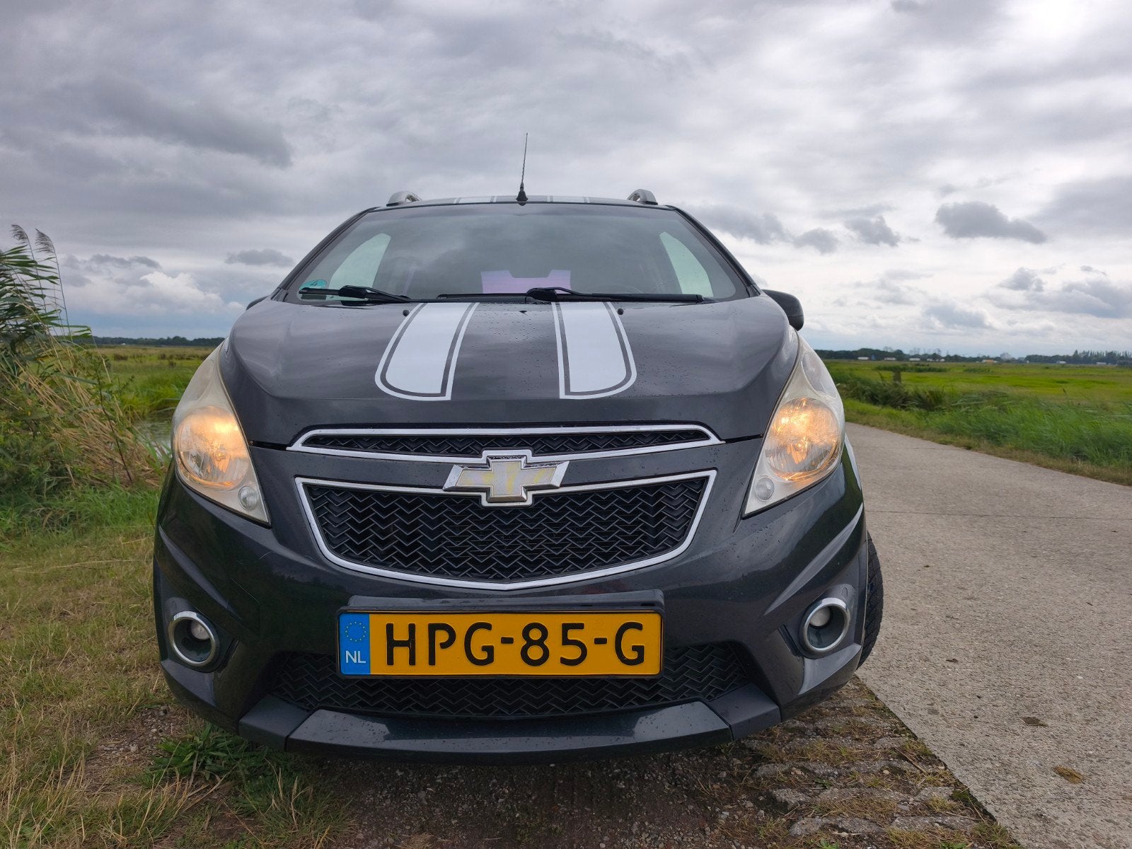 Chevrolet Spark 1.2 2010 Zwart met parkeersensoren!, Auto's, Chevrolet, Voorwielaandrijving, 4 cilinders, Zwart, Particulier