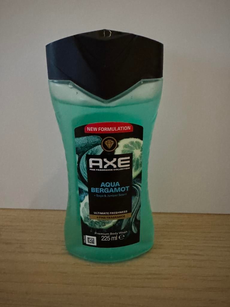 AXE Fine Fragrance Aqua Bergamot Douchegel 225 ml, Ophalen of Verzenden, Nieuw, Bad & Douche