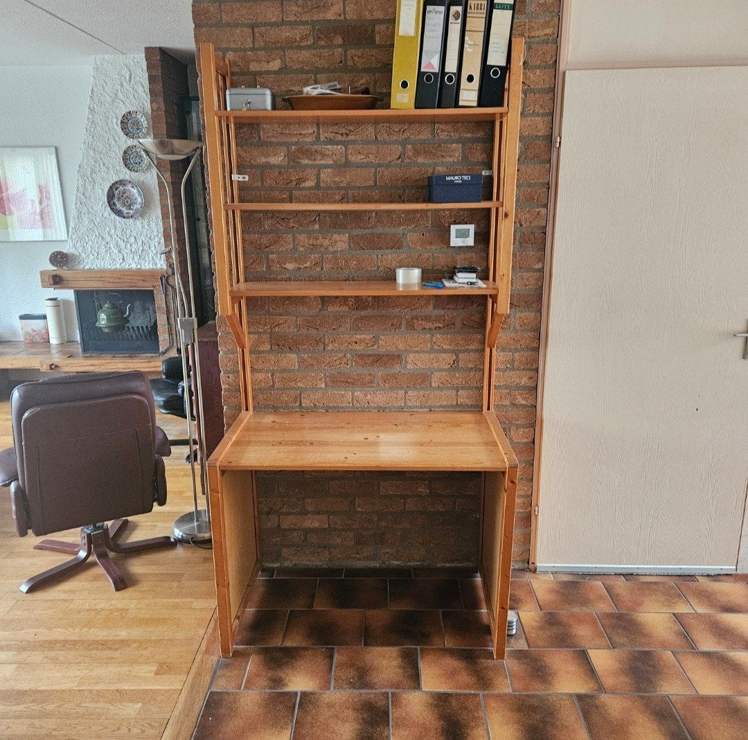 Lundia Bureaukast - Praktisch en Stijlvol, Ophalen, Gebruikt, Hout, Bruin