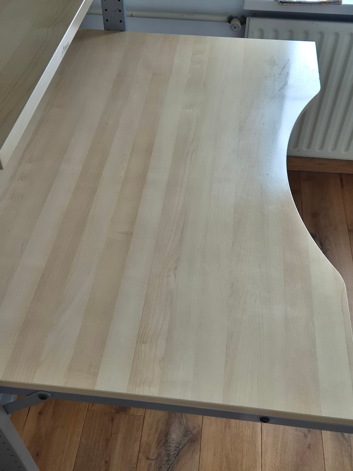 Foto 5 van IKEA Bureau met opzetstuk - 120x90 cm - Licht houtkleur