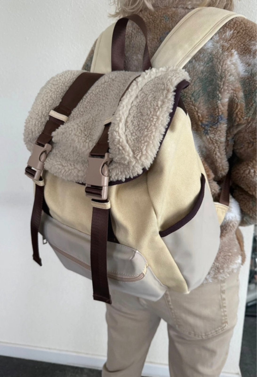 Sacha canvas rugzak, Overige merken, 25 tot 40 cm, Ophalen of Verzenden, Zo goed als nieuw