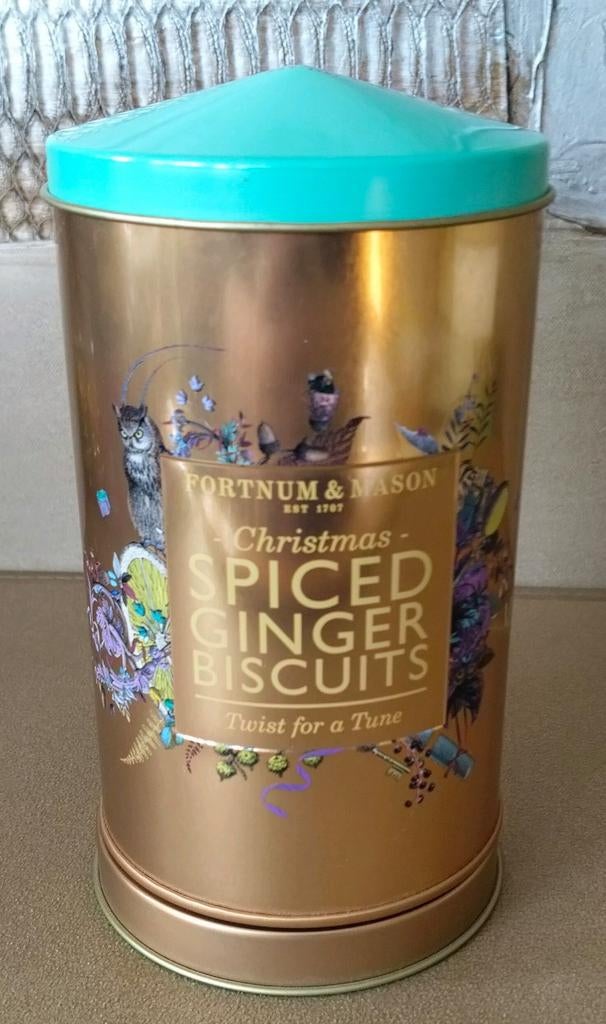 SPEELDOOSJE FORTNUM & MASON GOUD KERST 2015 BLIK*MUZIEKDOOS, Verzenden, Zo goed als nieuw