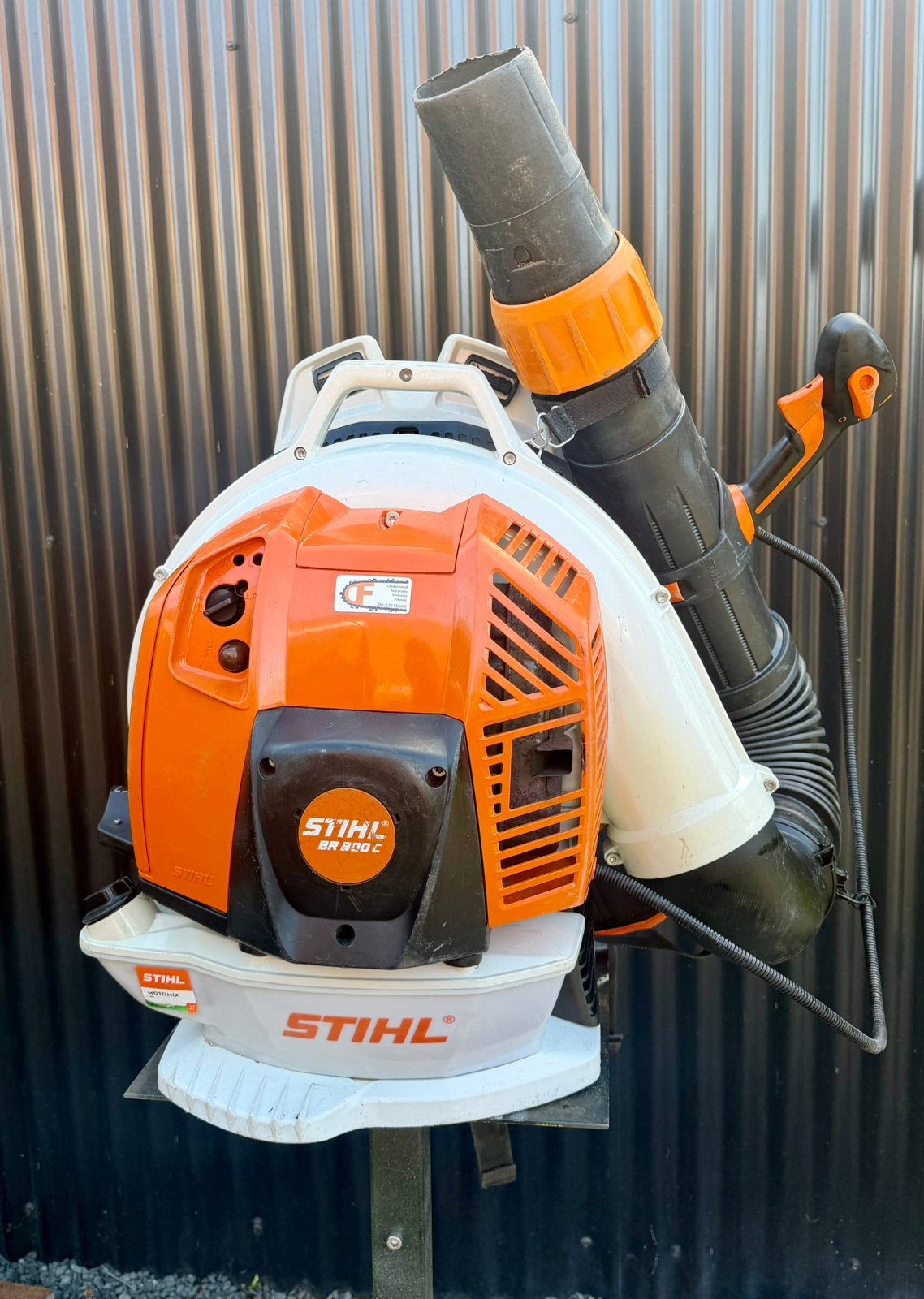 Krachtige Stihl Bladblazer BR800 rugblazer op benzine, Tuin en Terras, Ophalen, Gebruikt, Benzine, Ruggedragen