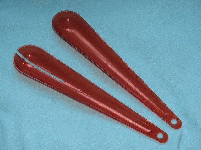 Vintage Ikea slabestek slacouvert rood plastic, Ophalen of Verzenden