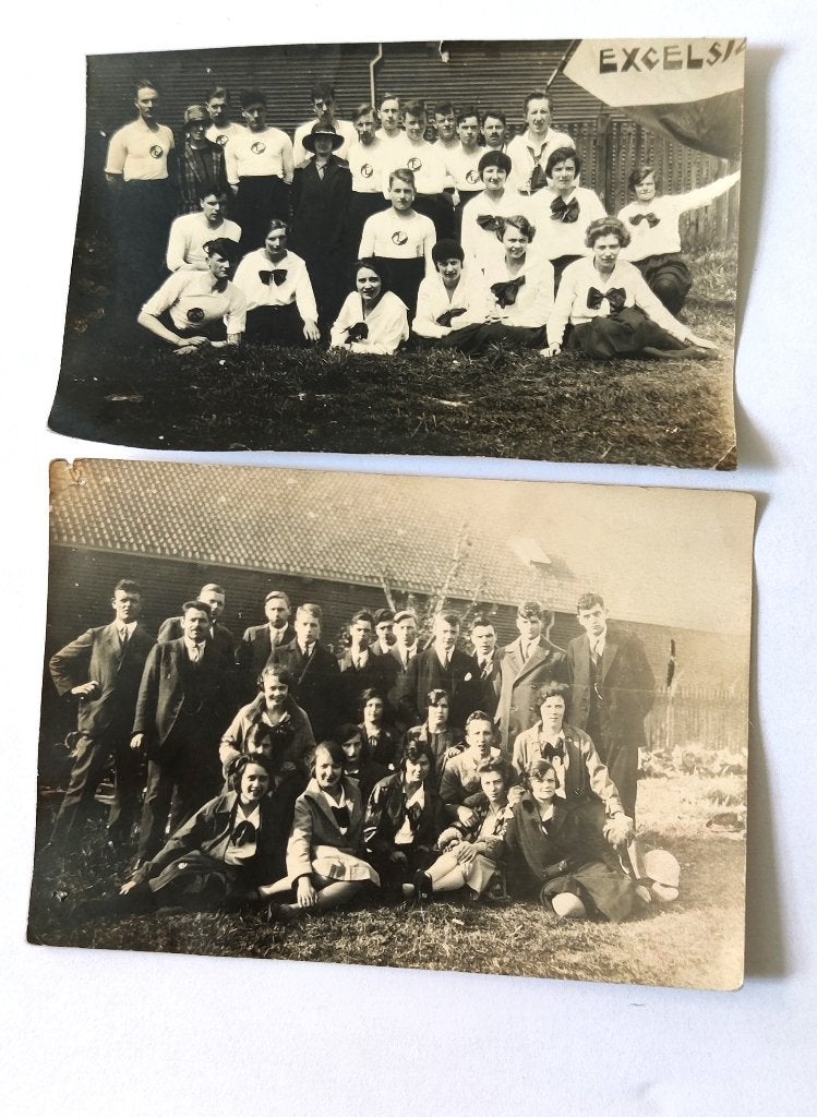 Oude foto's sportclub Excelsior 1926 Grootebroek Lutjebroek, Gebruikt, Foto, Ophalen of Verzenden, Voor 1940