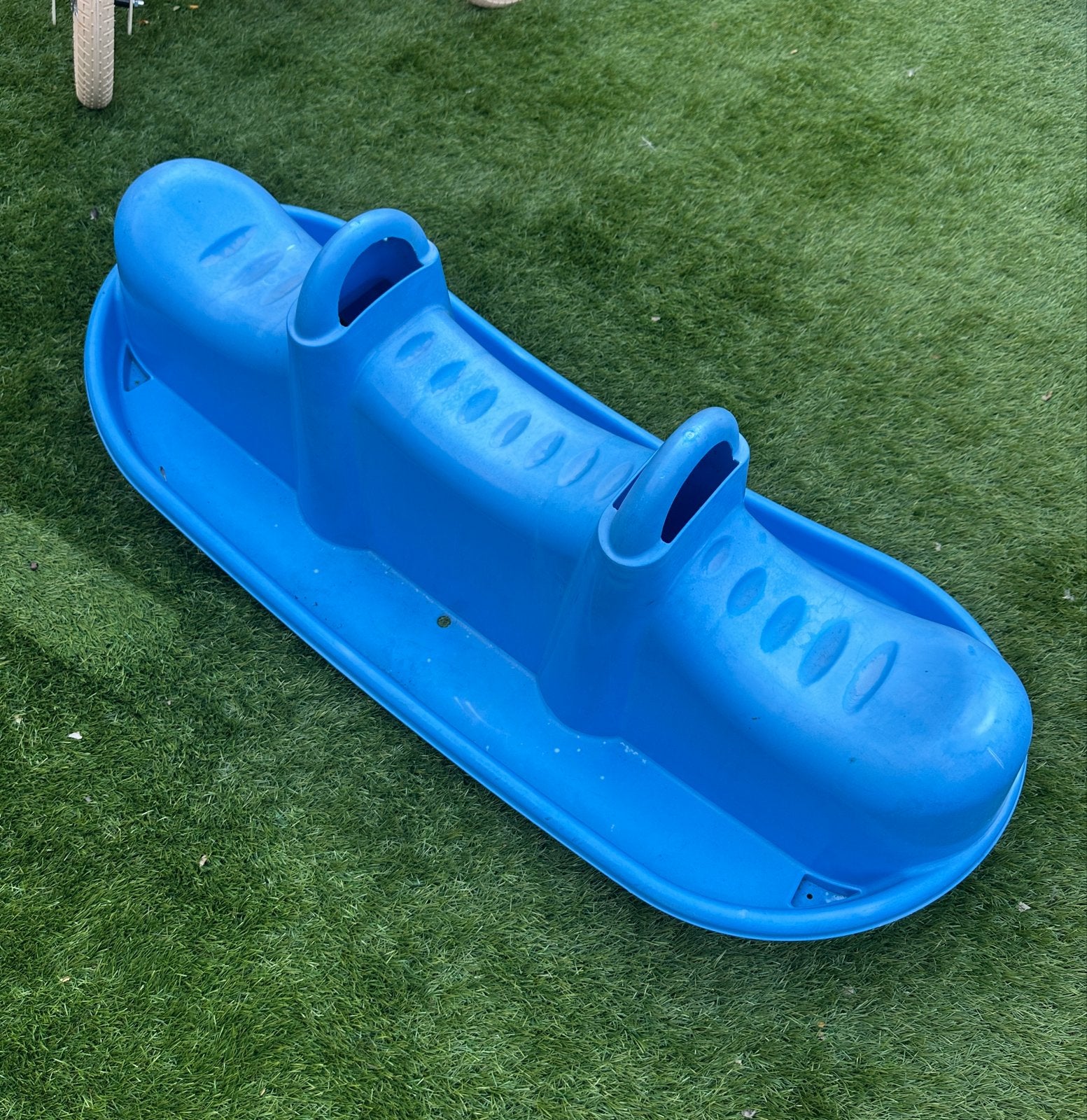 GRATIS Blauwe wipwap voor kinderen - Gebruikt, Ophalen, Rugleuning, Gebruikt, Kunststof