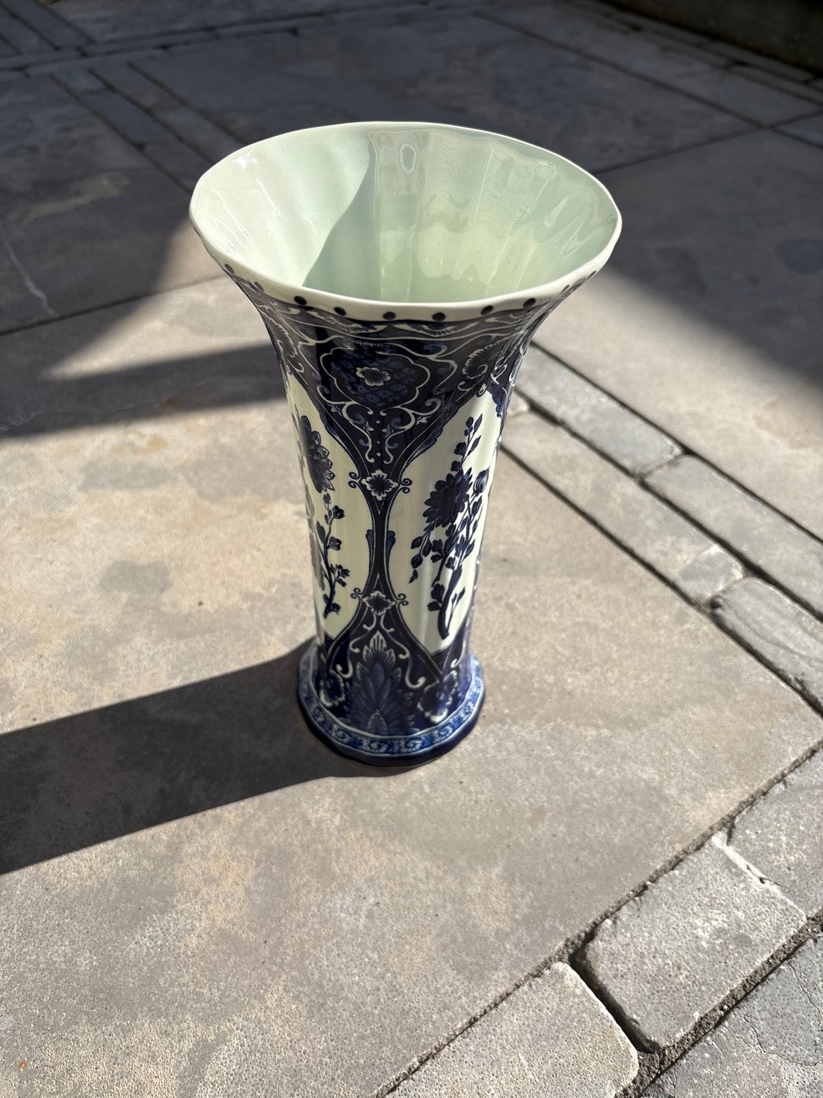 Vintage Delfts Blauwe vaas/pot - Royal Sphinx by Boch, Ophalen of Verzenden
