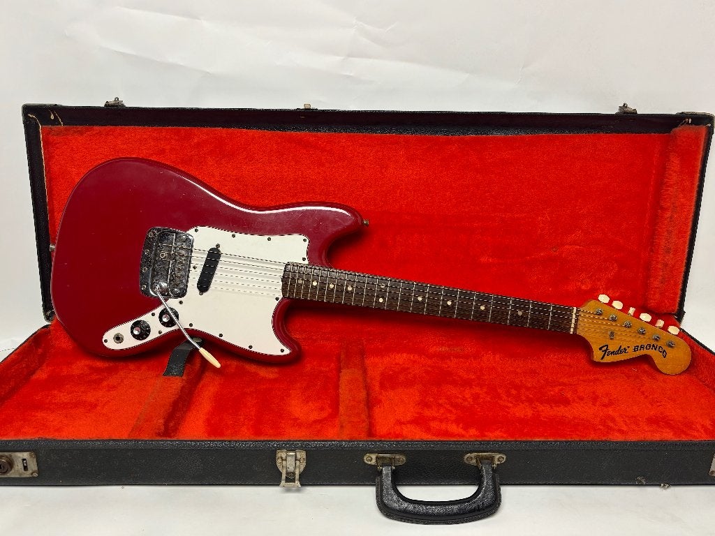 Fender Bronco 1976 - Dakota Red - with original case!, Muziek en Instrumenten, Snaarinstrumenten | Gitaren | Elektrisch, Ophalen of Verzenden
