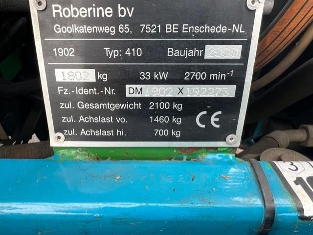 Roberine 1902 Type 410 – Bj 2000 - Slechts 4.833 uur (4cil), Tuin en Terras, Grasmaaiers, Ophalen, Gebruikt, Elektrische starter
