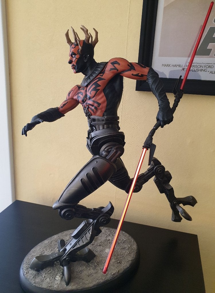 Clone Wars Darth Maul Mechanical Legs Sideshow Star wars, Verzamelen, Ophalen, Gebruikt, Beeldje of Buste