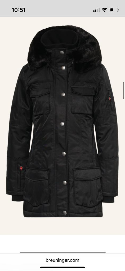 Wellensteyn dames winterjas S, Kleding | Dames, Ophalen of Verzenden, Zo goed als nieuw, Maat 36 (S), Zwart