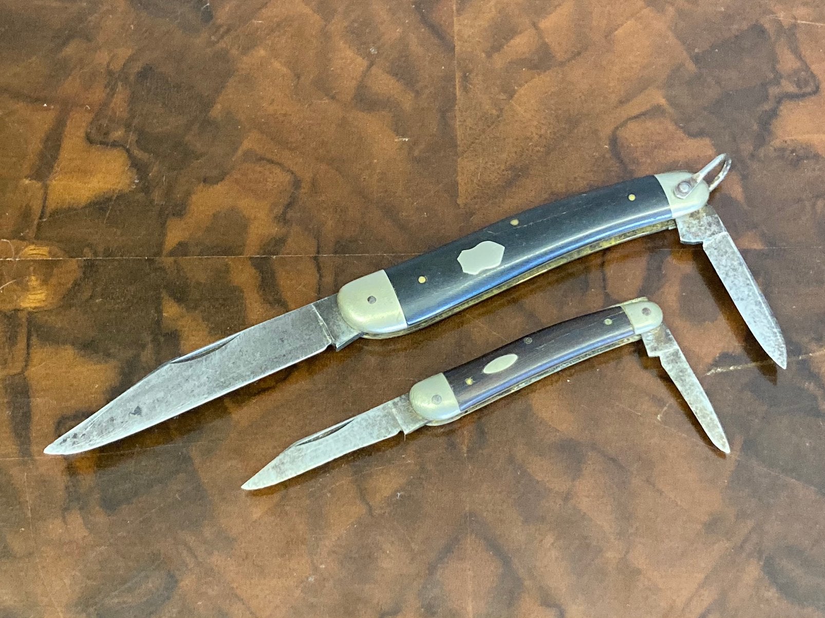 Vintage antiek Duits zakmes mes Solingen set, Ophalen of Verzenden, Gebruikt