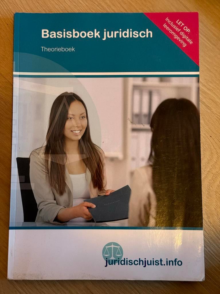Schoolboeken - Basisboek Juridisch Theorieboek, Boeken, Ophalen of Verzenden, Nieuw, Overige niveaus, Overige vakken