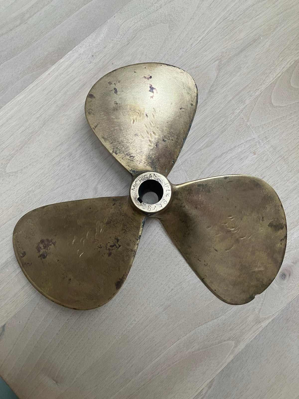 Michigan Wheel scheepsschroef - 3-blads bronzen propeller, Watersport en Boten, Ophalen of Verzenden, Gebruikt, Motor en Techniek