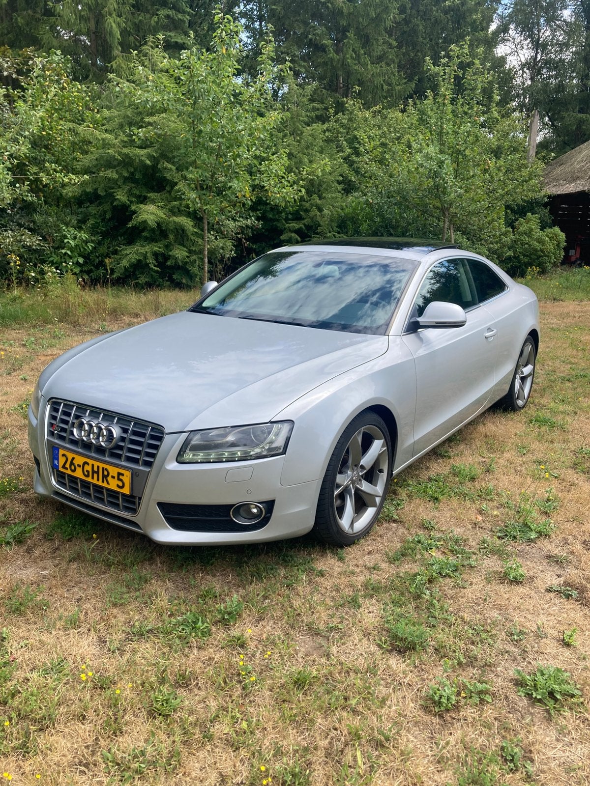 Audi A5 3.2 FSI 195KW Coupe Multitronic 2008 Grijs, Auto's, Zwart, 4 stoelen, Origineel Nederlands, 1700 kg