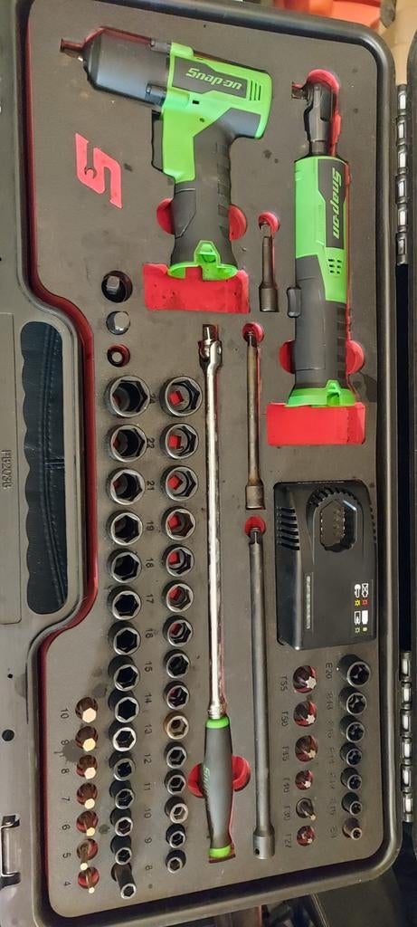 Snap-on CT861 Groene Accu Slagmoersleutel Set, Ophalen, Gebruikt