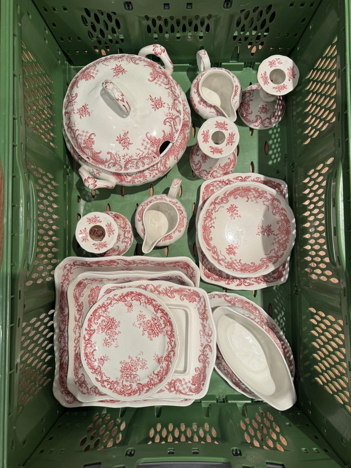 Villeroy & Boch Valeria Rood Servies - Vintage Collectie, Ophalen