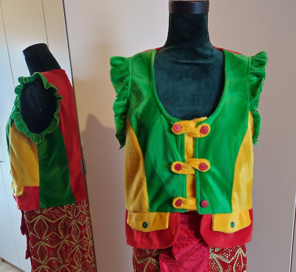 Te koop aangeboden: Dames Gilet nieuw handgemaakt , Maat 38/40 (M), Carnaval, Nieuw, Ophalen of Verzenden