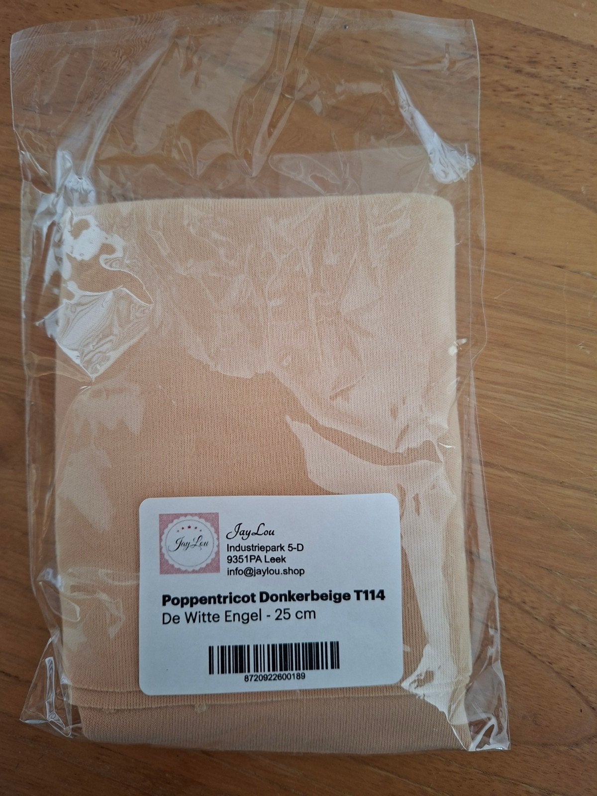 Poppentricot Donkerbeige T114 - nieuw, Verzenden, Nieuw, Overige typen