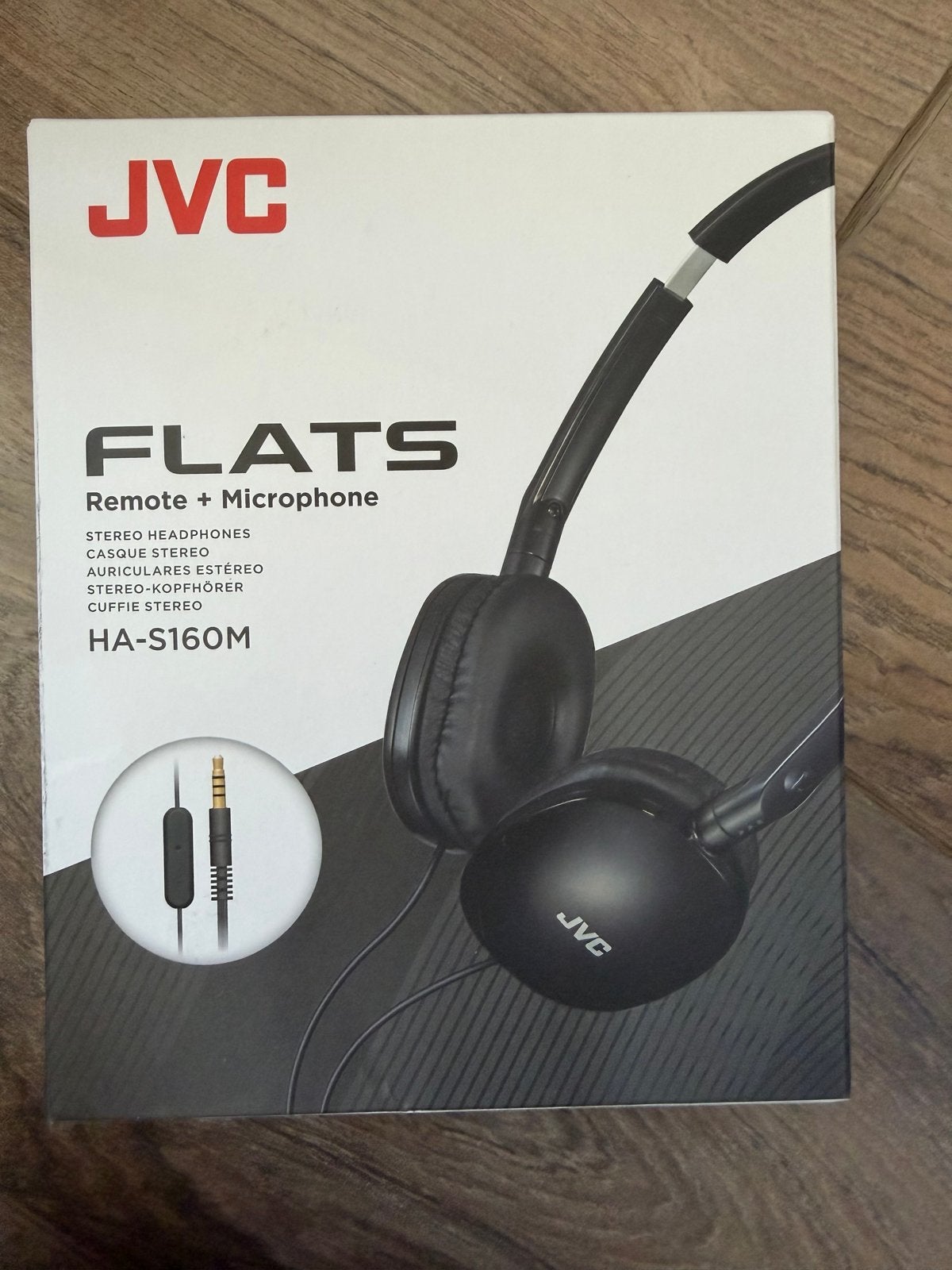 Nieuwe JVC Flats HA-S160M Hoofdtelefoon met microfoon
