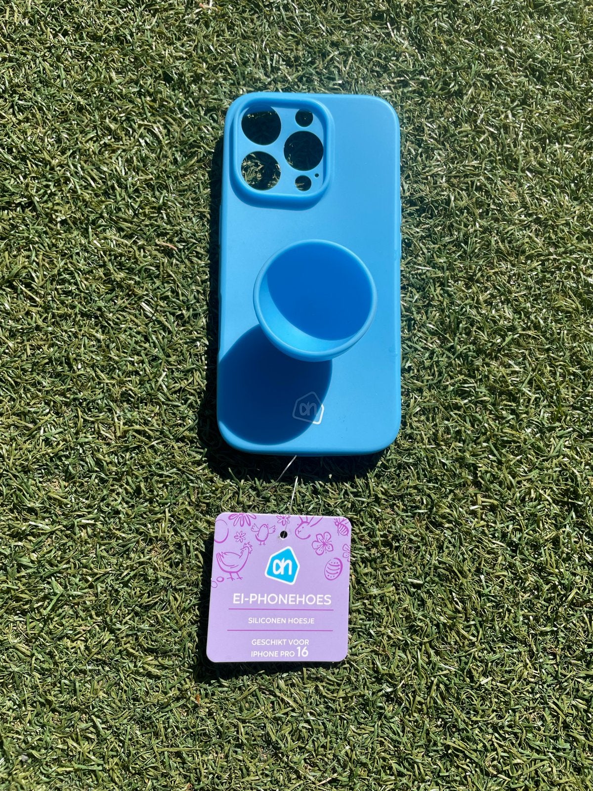 Ei-phonehoesje Siliconen Hoesje voor iPhone 16 Pro, IPhone 16 Pro, Overige merken, Blauw, Nieuw
