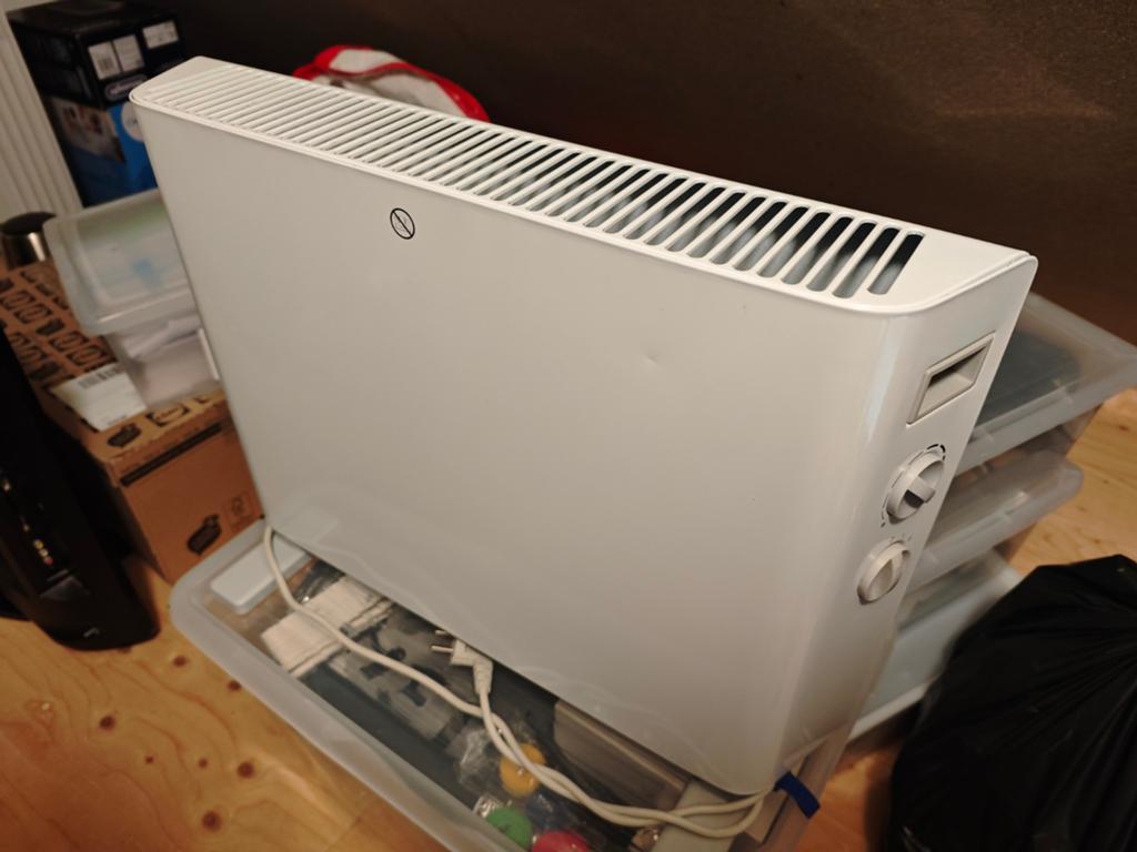 Elektrische kachel - Wit, Ophalen, 30 tot 80 cm, Gebruikt, Kachel