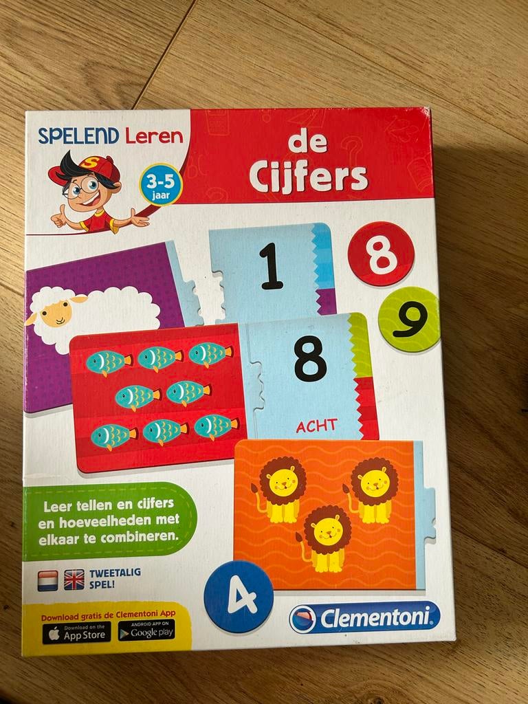 Clementoni Spelend Leren: De Cijfers (3-5 jaar), Ophalen of Verzenden, Zo goed als nieuw, Puzzelen