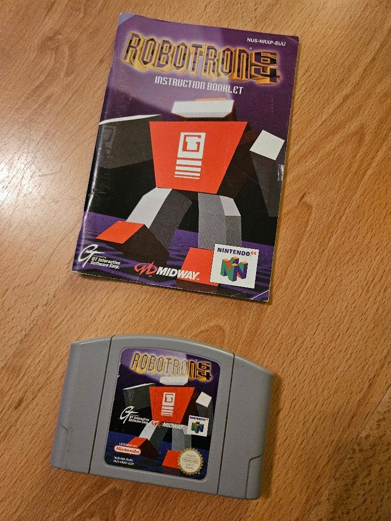 Robotron 64 + Handleiding (EUR / PAL) - N64, Gebruikt, 1 speler, Racen en Vliegen, Ophalen of Verzenden