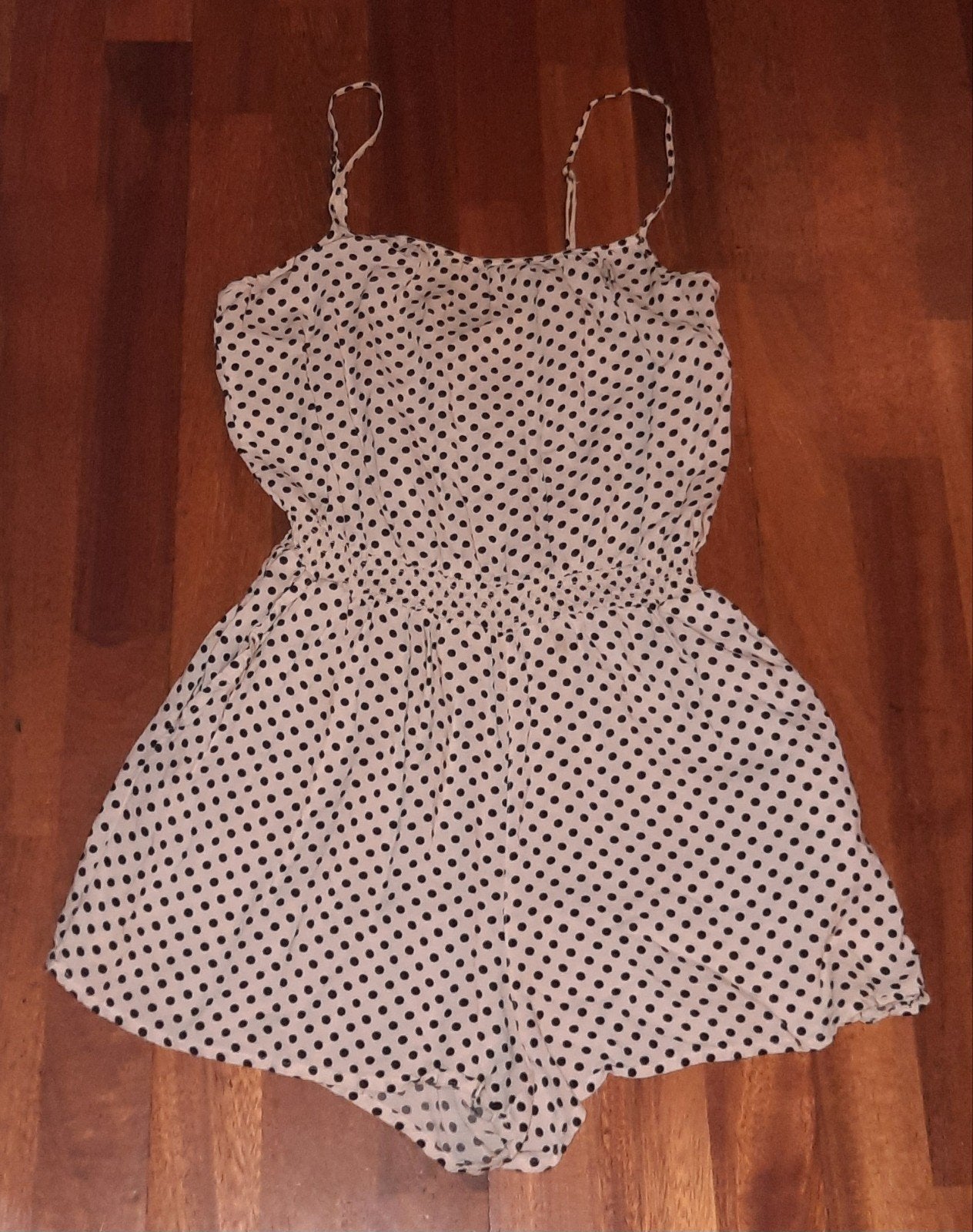 Playsuit met stippen, Kleding | Dames, Wit, Ophalen of Verzenden, Onbekend, Maat 36 (S)